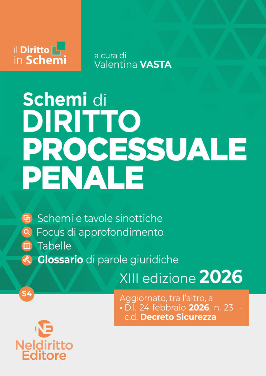 schemi di procedura penale 2026. nuova ediz.
