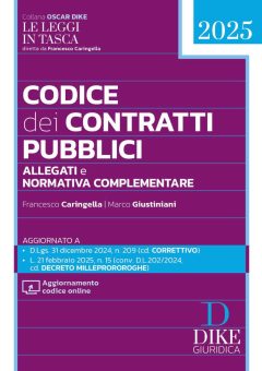 codice dei contratti pubblici pocket 2025. con aggiornamento codice online