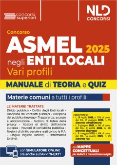manuale concorso asmel 2025. teoria e quiz. nuova ediz. con simulatore online