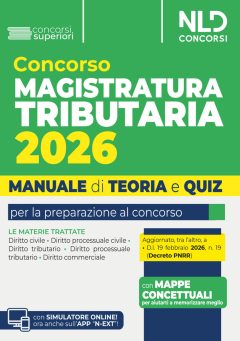 concorso magistratura tributaria 2026. manuale di teoria e quiz per la preparazione al concorso. con simulatore online