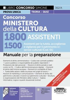 concorso ministero della cultura 1800 assistenti. 1500 assistenti per la tutela, accoglienza e vigilanza per il patrimonio e i servi