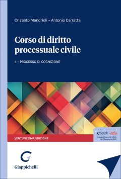 corso di diritto processuale civile. vol. 2: processo di cognizione