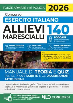 concorso 140 allievi marescialli esercito italiano. manuale di teoria e quiz 2026. nuova ediz. con espansione online