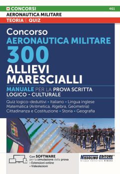 concorso aeronautica militare. 300 allievi marescialli. manuale per la prova scritta logico-culturale. con estensioni online. con so