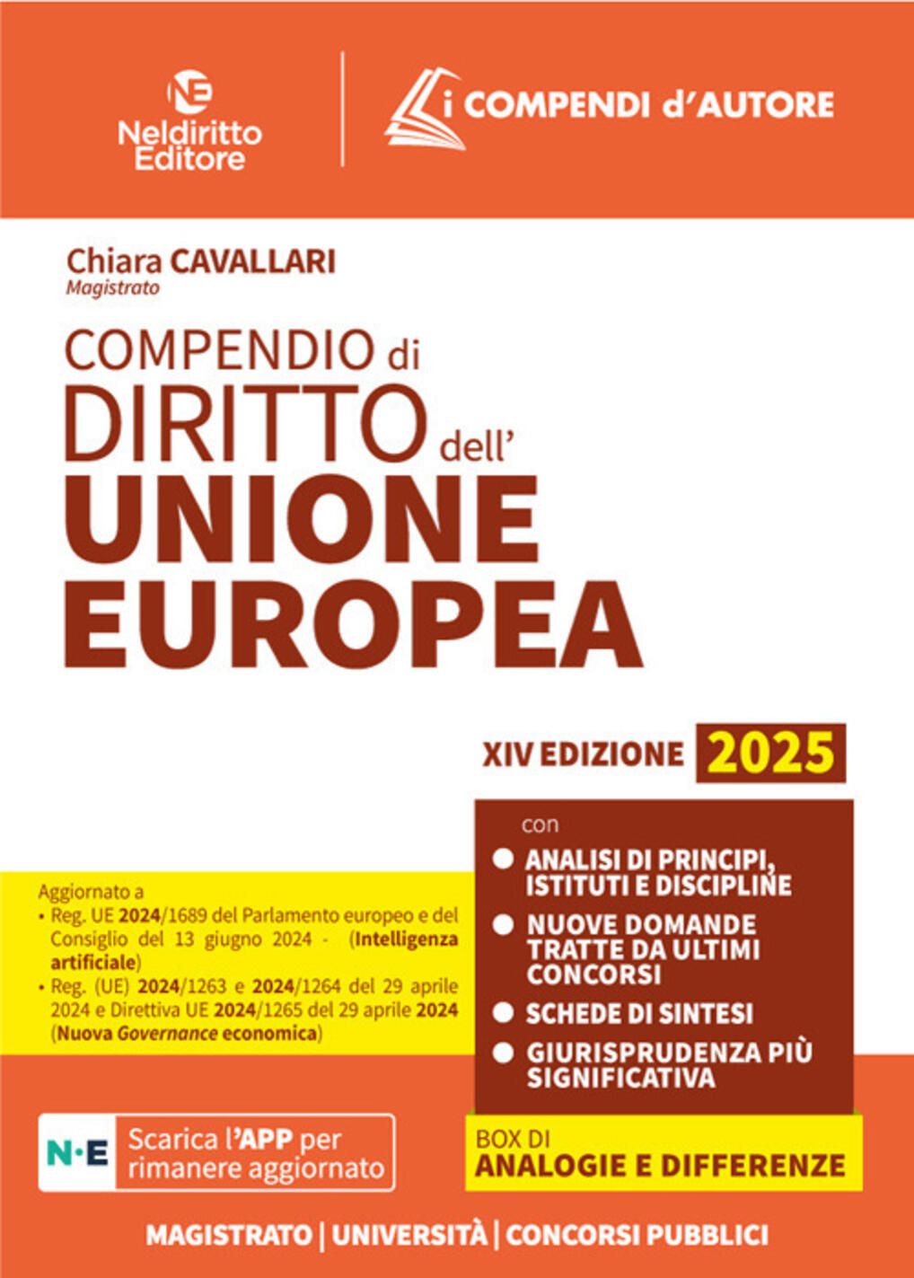 compendio di diritto dell'unione europea. nuova ediz.