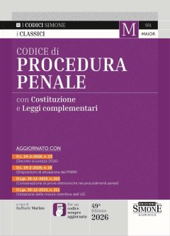 codice di procedura penale con costituzione e leggi complementari. con app codici simone per un codice sempre aggiornato