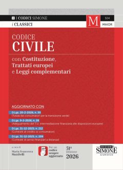 codice civile. con costituzione, trattato ue e leggi complementari. con scarica l'app codici simone per un codice sempre aggiornato