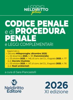 codice penale e di procedura penale plus 2026. con espansione online