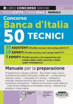concorso banca d'italia 50 tecnici. manuale per la preparazione. con espansioni online