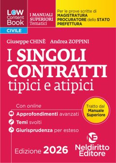 l(a)w content book. i manuali superiori tematici. i singoli contratti per il concorso di magistratura e per i concorsi superiori di
