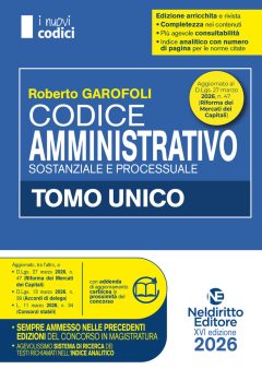 codice amministrativo 2026 normativo per il concorso in magistratura. nuova ediz.