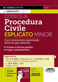 codice di procedura civile esplicato. ediz. minor. con app codici simone per un codice sempre aggiornato