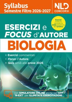 test medicina semestre filtro biologia. manuale con esercizi e focus 2026 in linea con il syllabus. nuova ediz. con software di simu
