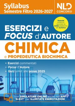 syllabus semestre filtro test medicina. esercizi e focus d'autore di chimica e propedeutica biochimica 2026. nuova ediz. con softwar