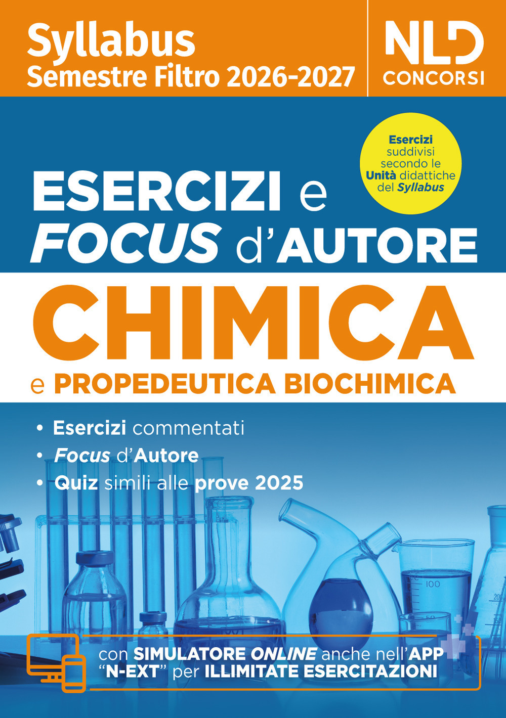 syllabus semestre filtro test medicina. esercizi e focus d'autore di chimica e propedeutica biochimica 2026. nuova ediz. con softwar