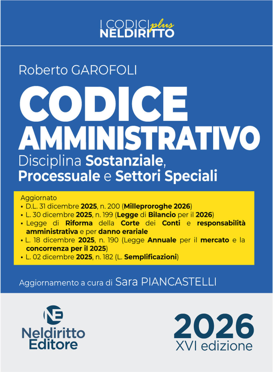 codice amministrativo plus 2026. nuova ediz. con espansione online