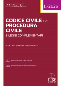 codice civile e di procedura civile e leggi complementari top 2026. con aggiornamento codici online. con rassegna giurisprudenziale