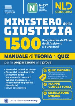 concorso 1500 funzionari ministero della giustizia. progressione dall'area degli assistenti. manuale di teoria. con software di simu