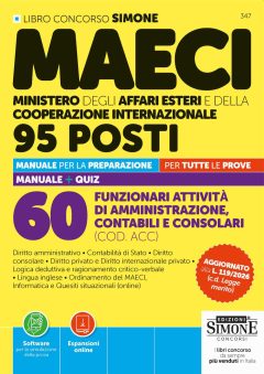 concorso maeci 95 posti. 60 funzionari attività di amministrazione, contabili e consolari (cod. acc). manuale per la preparazione pe