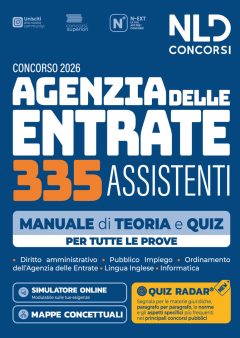 concorso agenzia delle entrate ade 335 assistenti. manuale di teoria e quiz per tutte le prove. con software di simulazione