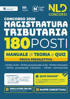 concorso magistratura tributaria 2026. 180 magistrati tributari. manuale di teoria e quiz per la prova preselettiva. nuova ediz. con