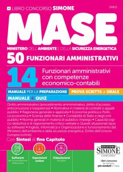 concorso mase. 50 posti 14 funzionari amministrativi con competenze economico-contabili. manuale per la preparazione. manuale + quiz
