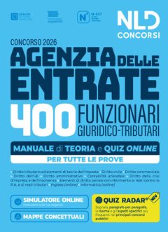 concorso agenzia delle entrate ade 2026 400 funzionari giuridico-tributari. manuale di teoria e quiz. con software di simulazione