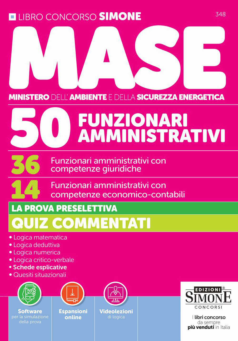 concorso mase. 50 posti. 36 funzionari amministrativi con competenze giuridiche. 14 funzionari amministrativi con competenze economi