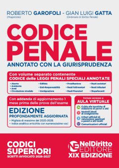 codice penale annotato con la giurisprudenza 2026-2027 per l'esame di avvocato