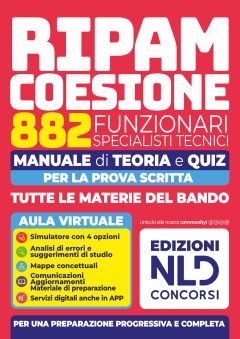 concorso 2026 ripam coesione. 882 specialisti tecnici. manuale di teoria. con simulatore online