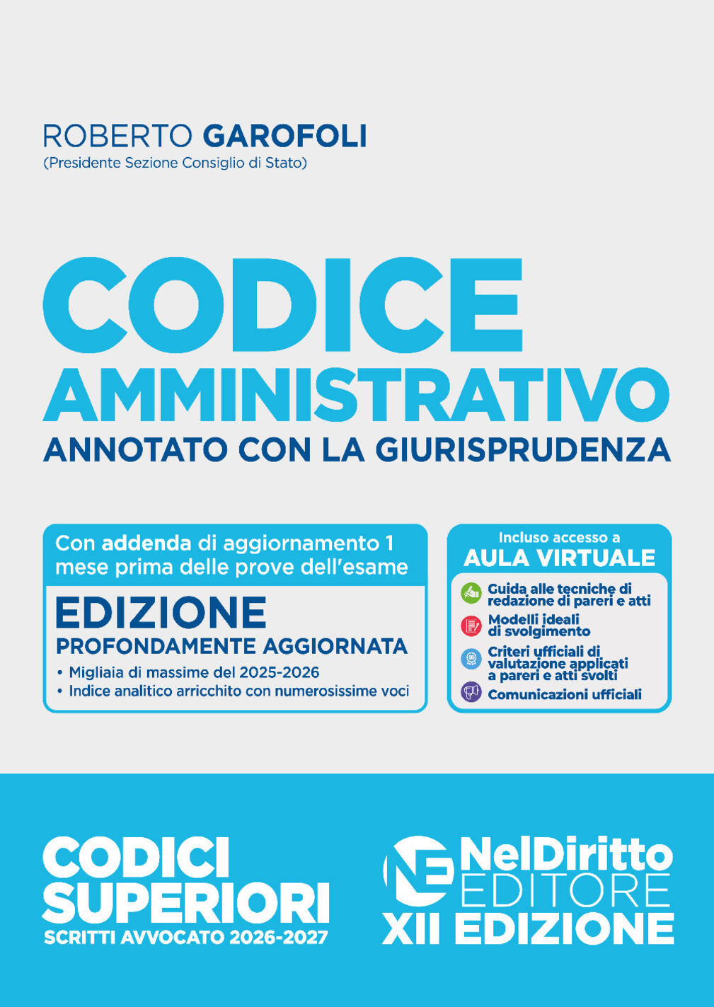 codice amministrativo annotato con la giurisprudenza per l'esame di avvocato 2026-2027