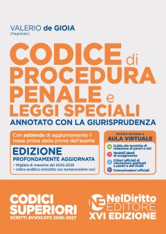 codice di procedura penale annotato con la giurisprudenza per l'esame di avvocato 2026-2027