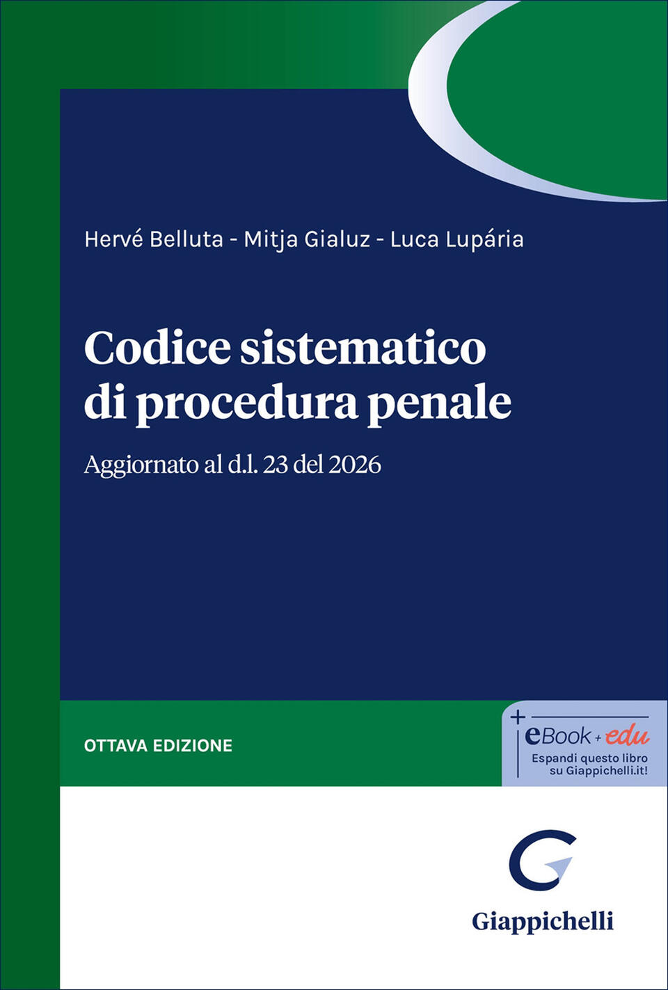 codice sistematico di procedura penale