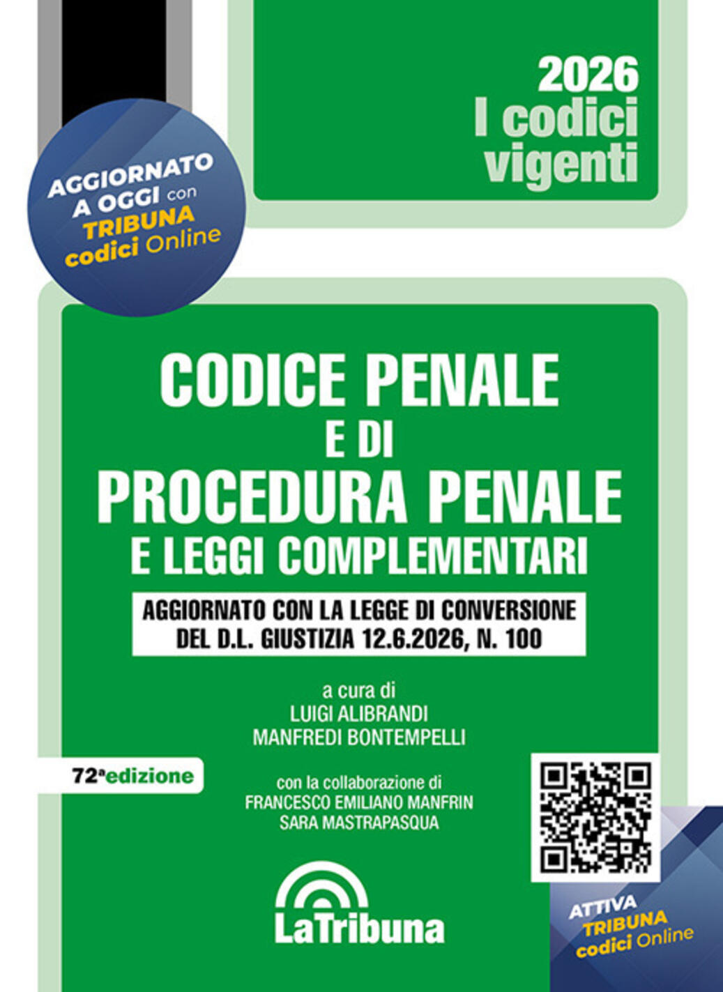 codice penale e di procedura penale e leggi complementari 2026