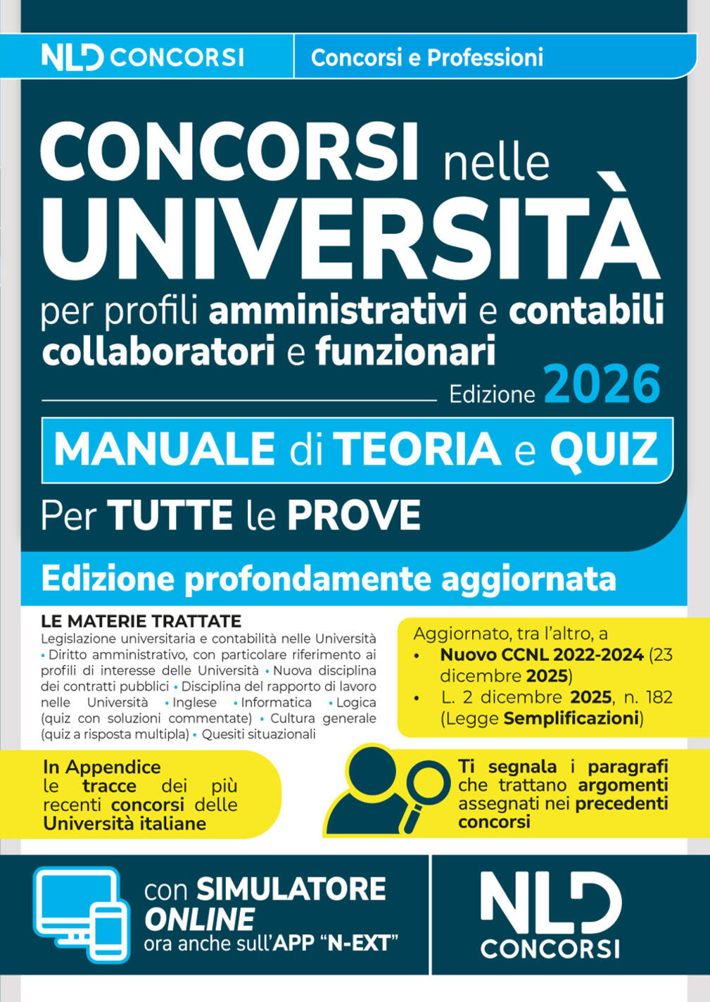 concorsi nelle università. manuale di teoria e quiz per la preparazione ai concorsi nelle università per profili amministrativi e co